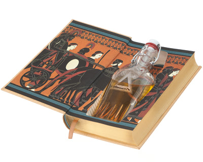 The Iliad and the Odyssey by Homer (Leather-bound) (Flask Included)