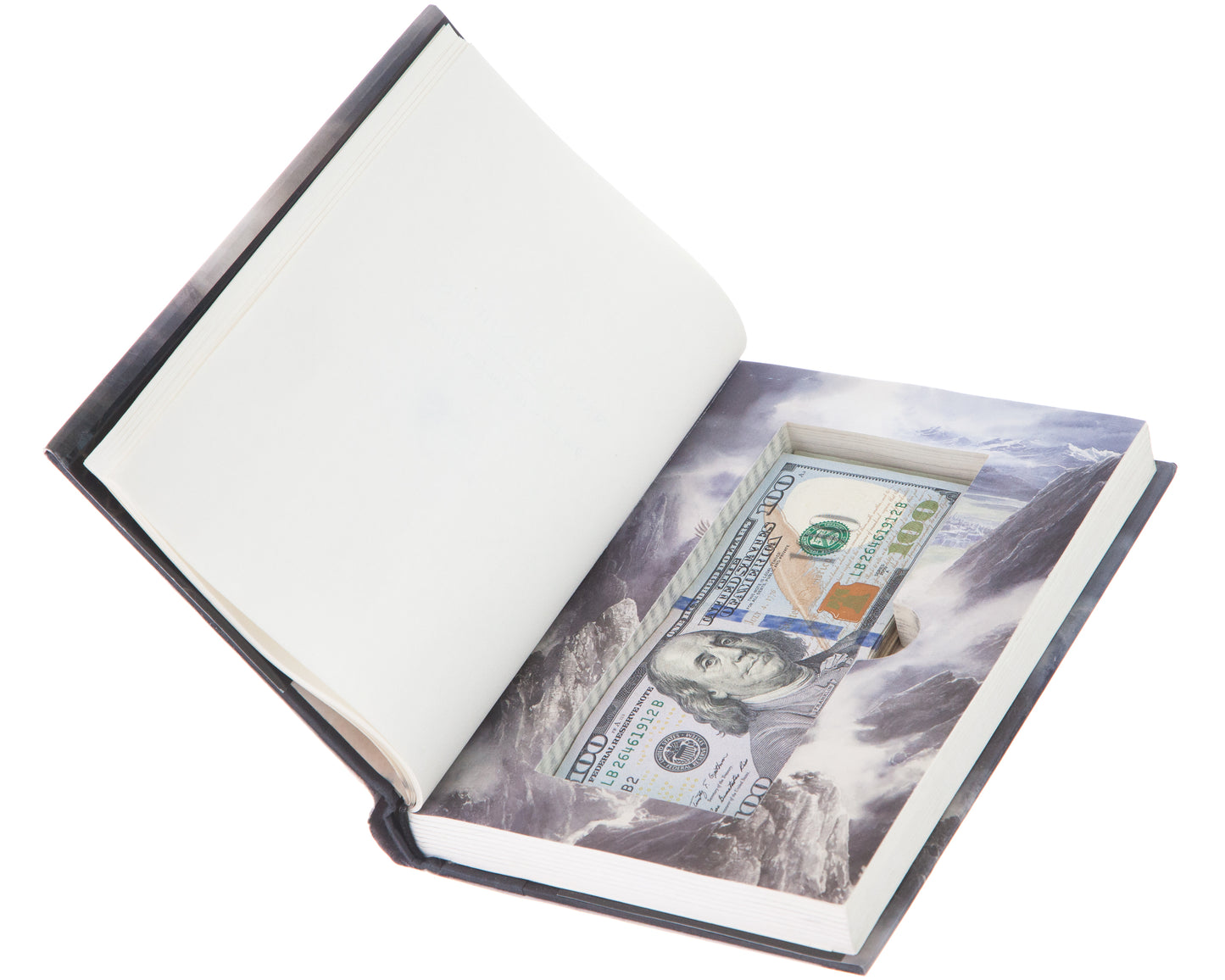 Real-Book Cash Box with Magnetic Closure (Titles Vary)