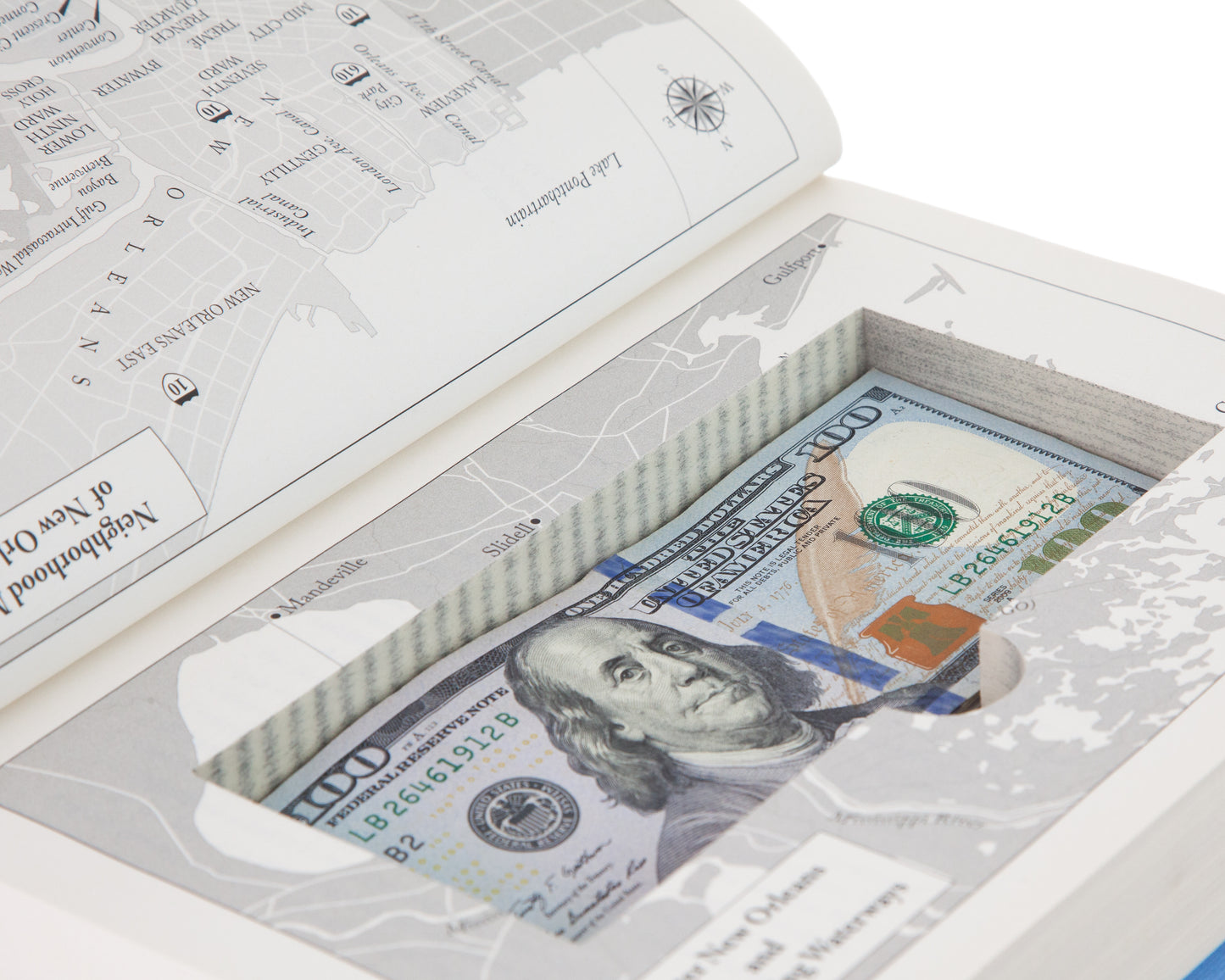 Real-Book Cash Box with Magnetic Closure (Titles Vary)