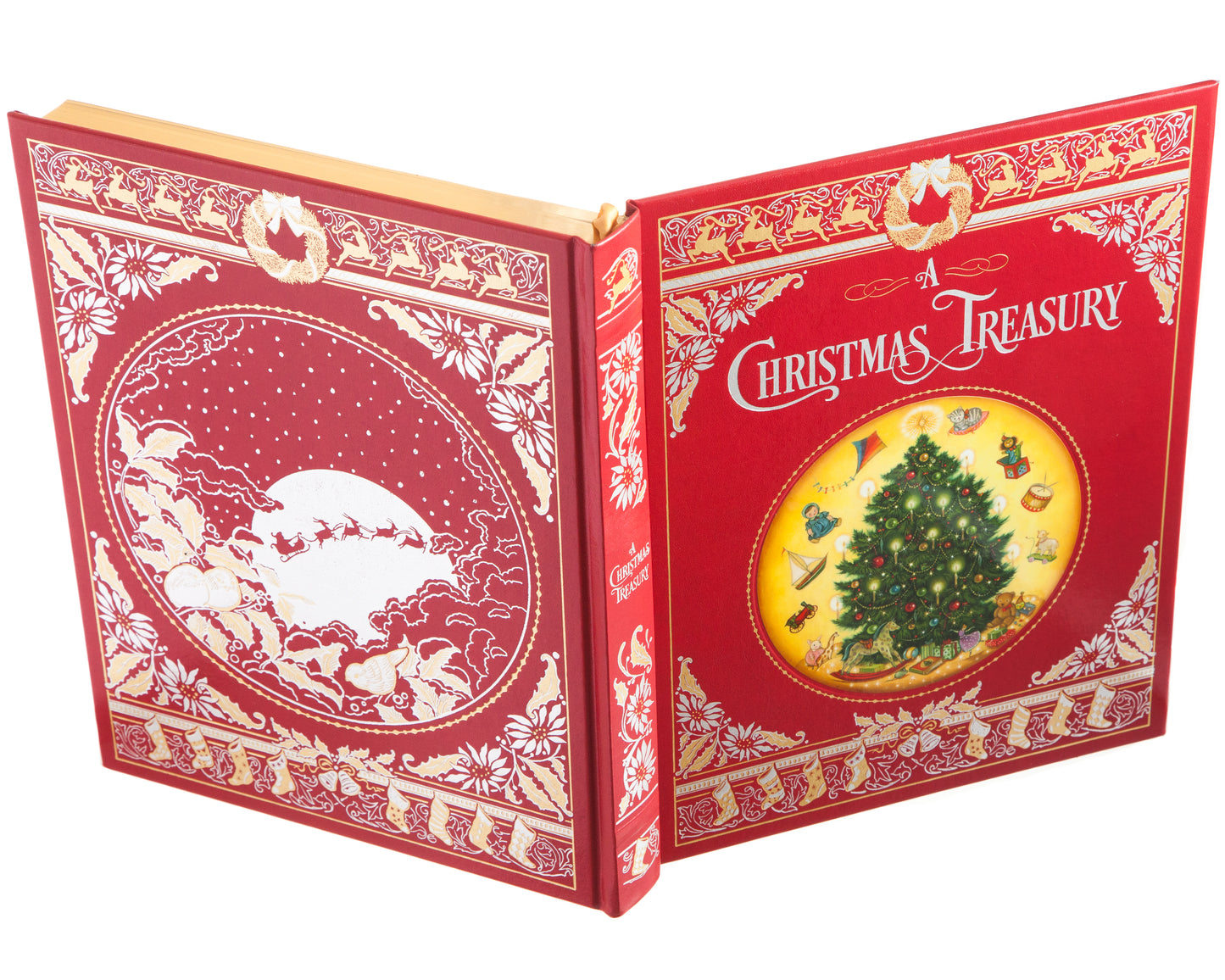Hollow Book Safe: A Christmas Treasury (Leather-bound)