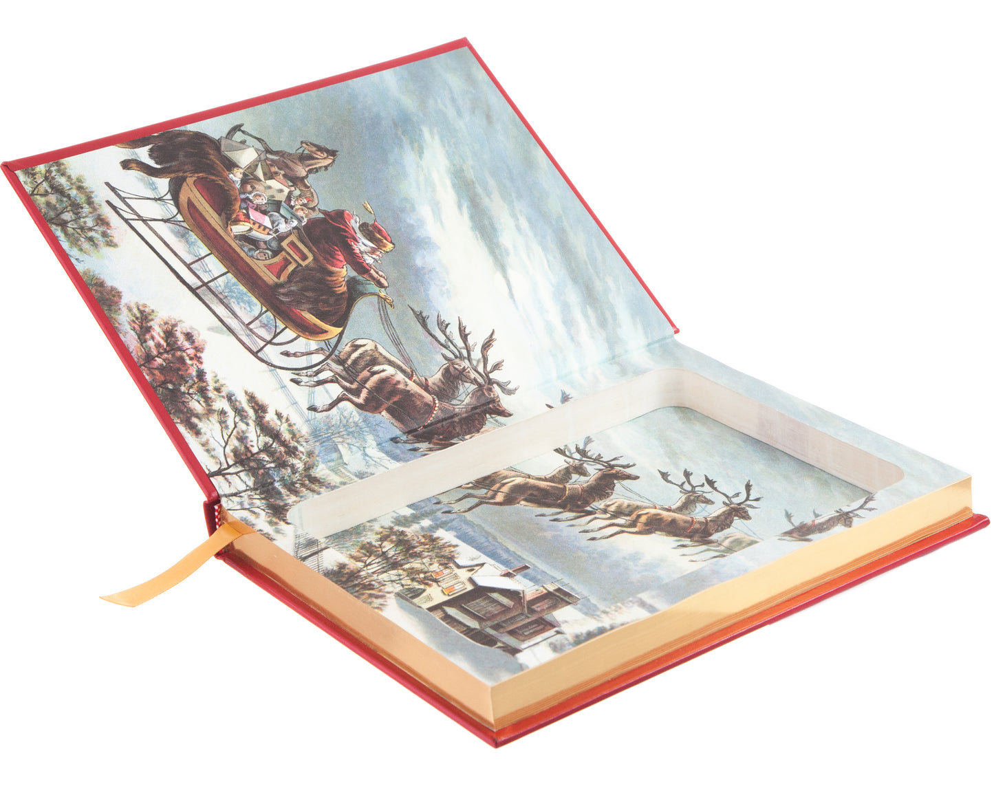 Hollow Book Safe: A Christmas Treasury (Leather-bound)