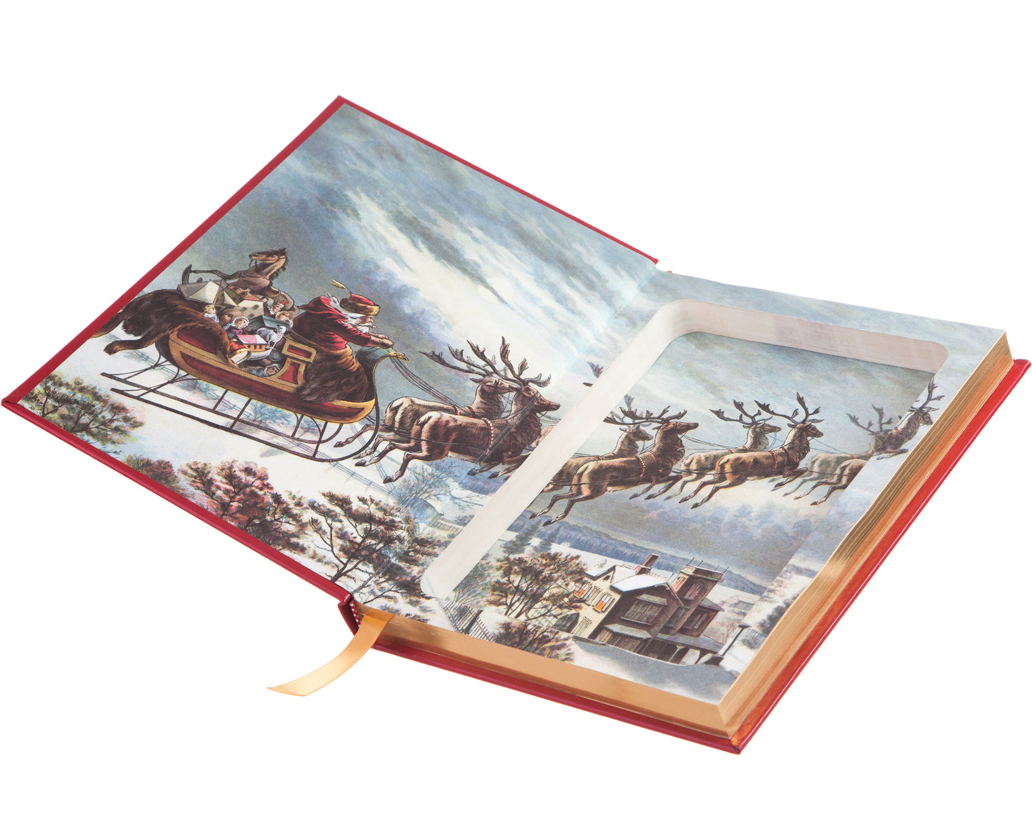 Hollow Book Safe: A Christmas Treasury (Leather-bound)