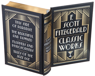 Hollow Book Safe: F. Scott Fitzgerald Classic Works (Leather-bound)