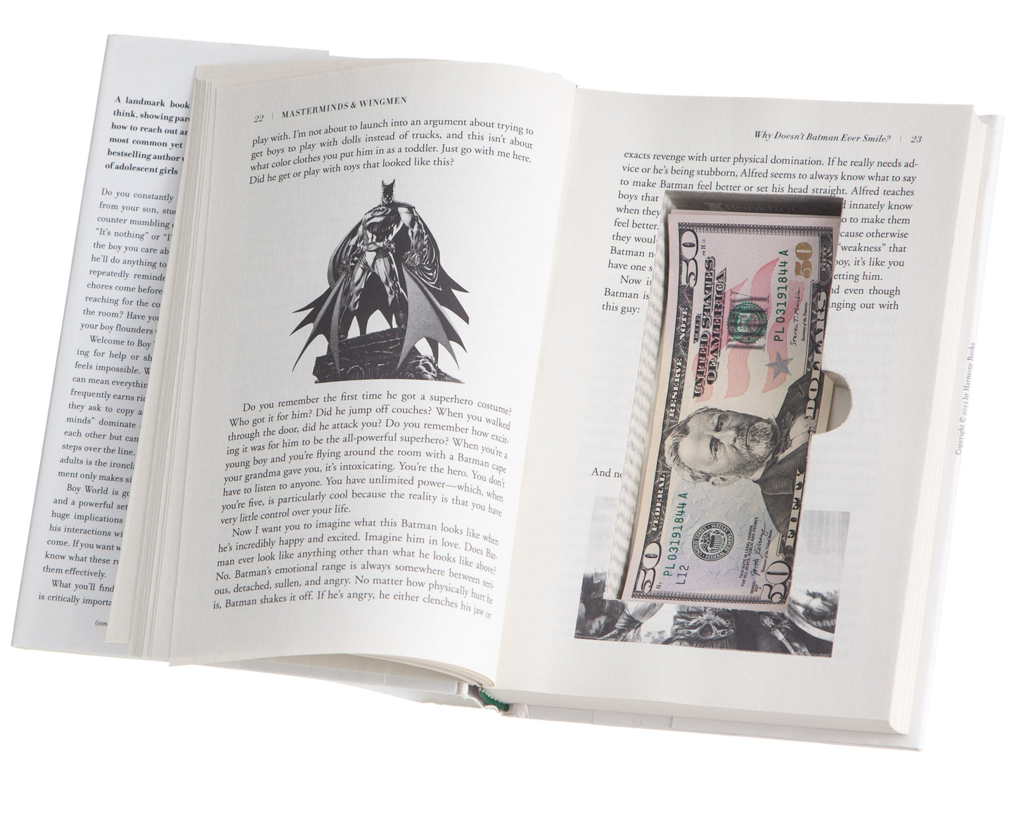 Real-Book Cash Box with Magnetic Closure (Titles Vary)