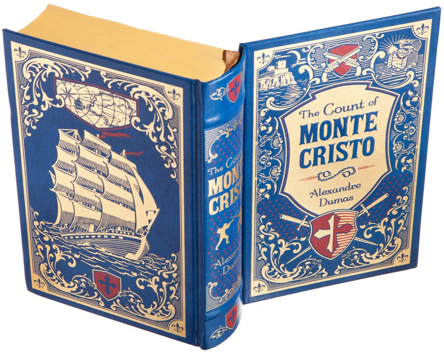 Hollow Book Safe: The Count of Monte Cristo by Alexandre Dumas (Leather-bound)