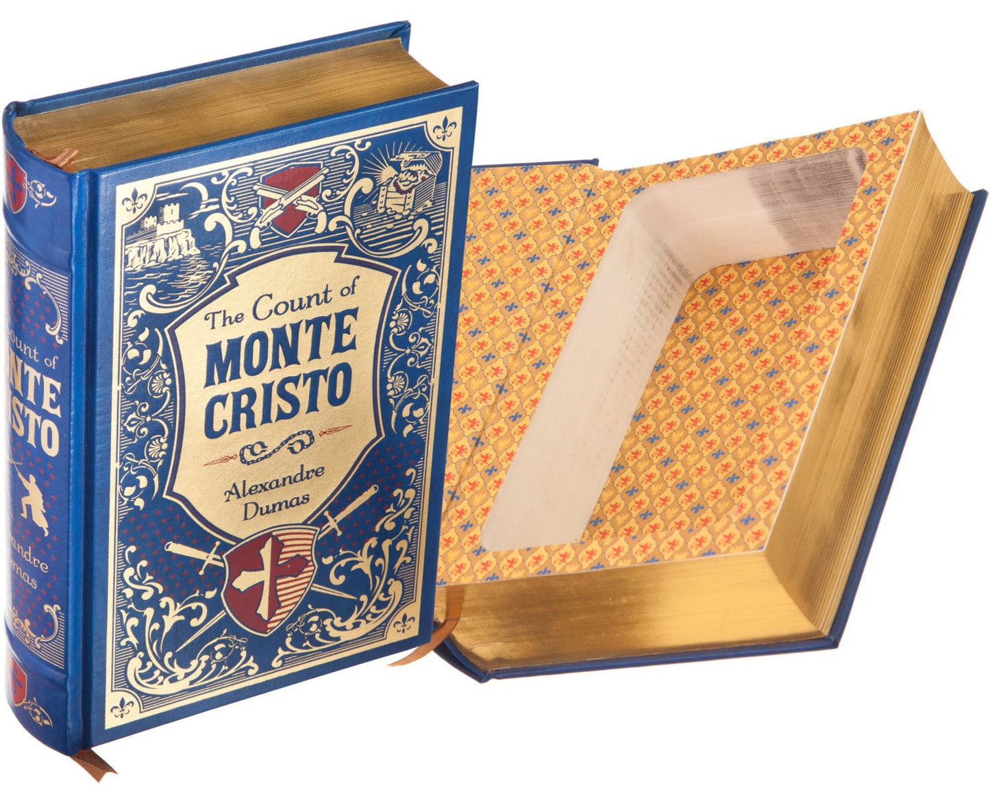 Hollow Book Safe: The Count of Monte Cristo by Alexandre Dumas (Leather-bound)