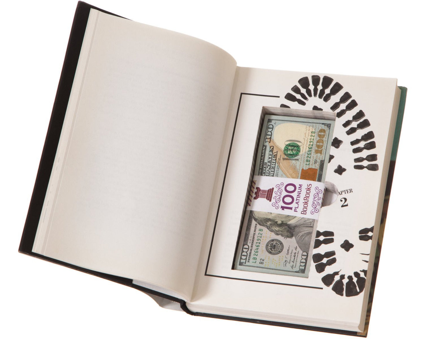 Real-Book Cash Box with Magnetic Closure (Titles Vary)