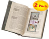 Real-Book Cash Box with Magnetic Closure (2 Pack) (Titles Vary)