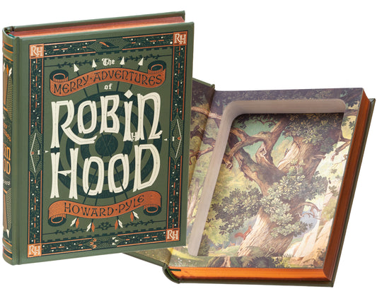 Hollow Book Safe: The Merry Adventures of Robin Hood by Howard Pyle (Leather-bound)