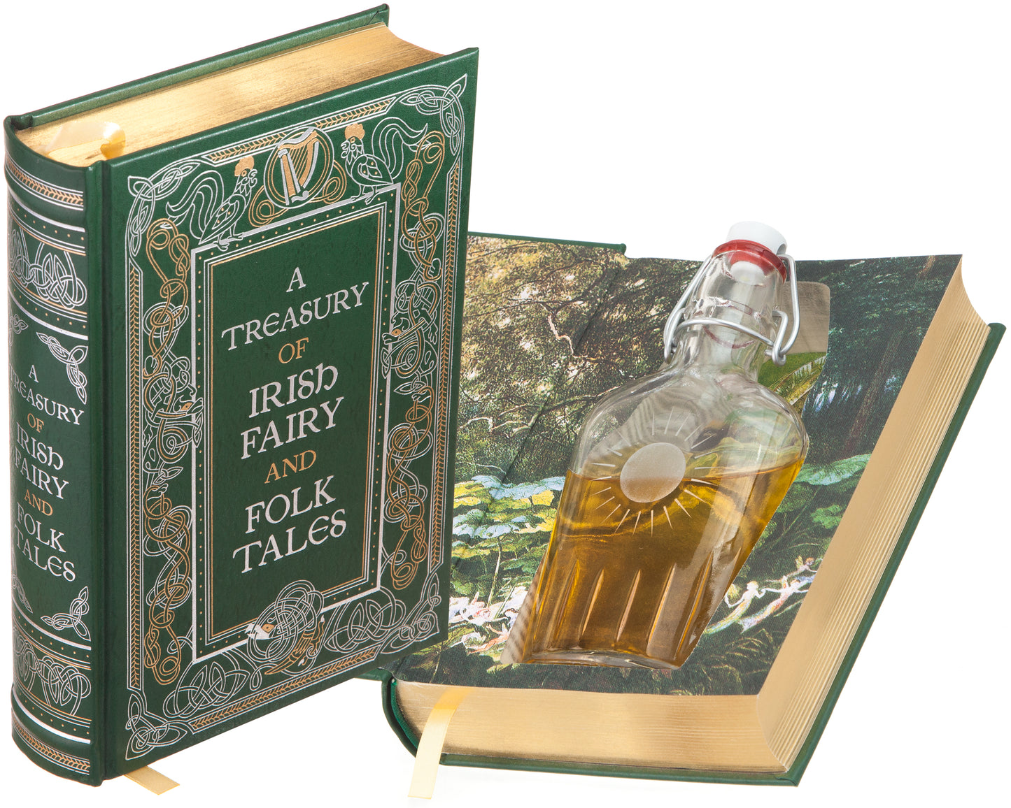 Irish Fairy and Folk Tales (Leather-bound) (Flask Included)