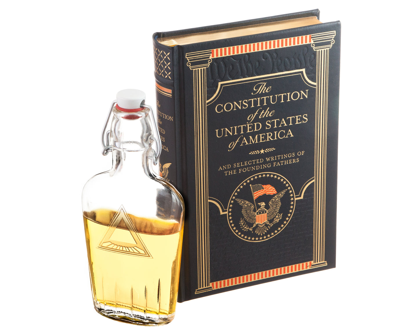 The Constitution of the United States of America (Leather-bound) (Flask Included)