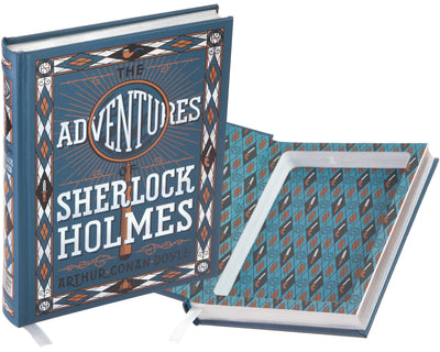 The Adventures of Sherlock Holmes by Arthur Conan Doyle (Blue) (Leather-bound)