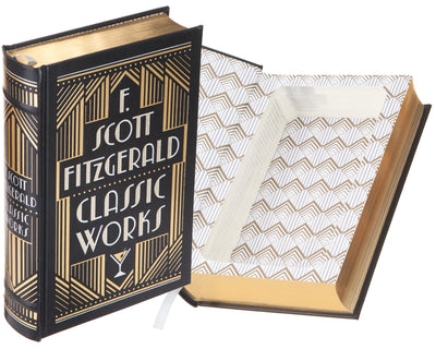 Hollow Book Safe: F. Scott Fitzgerald Classic Works (Leather-bound)