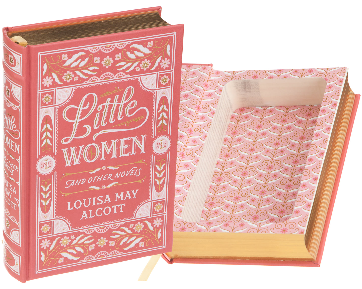 Hollow Book Safe: Little Women by Louisa May Alcott (Leather-bound)