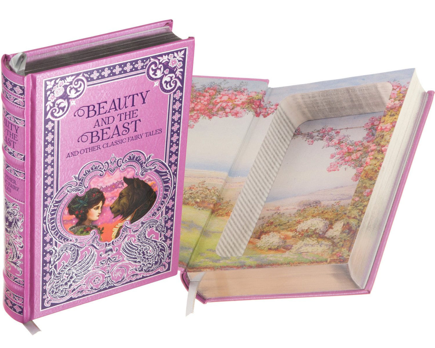 Hollow Book Safe: Beauty and the Beast (Leather-bound)