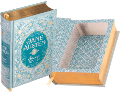 Hollow Book Safe: Jane Austen - Seven Novels (Leather-bound)