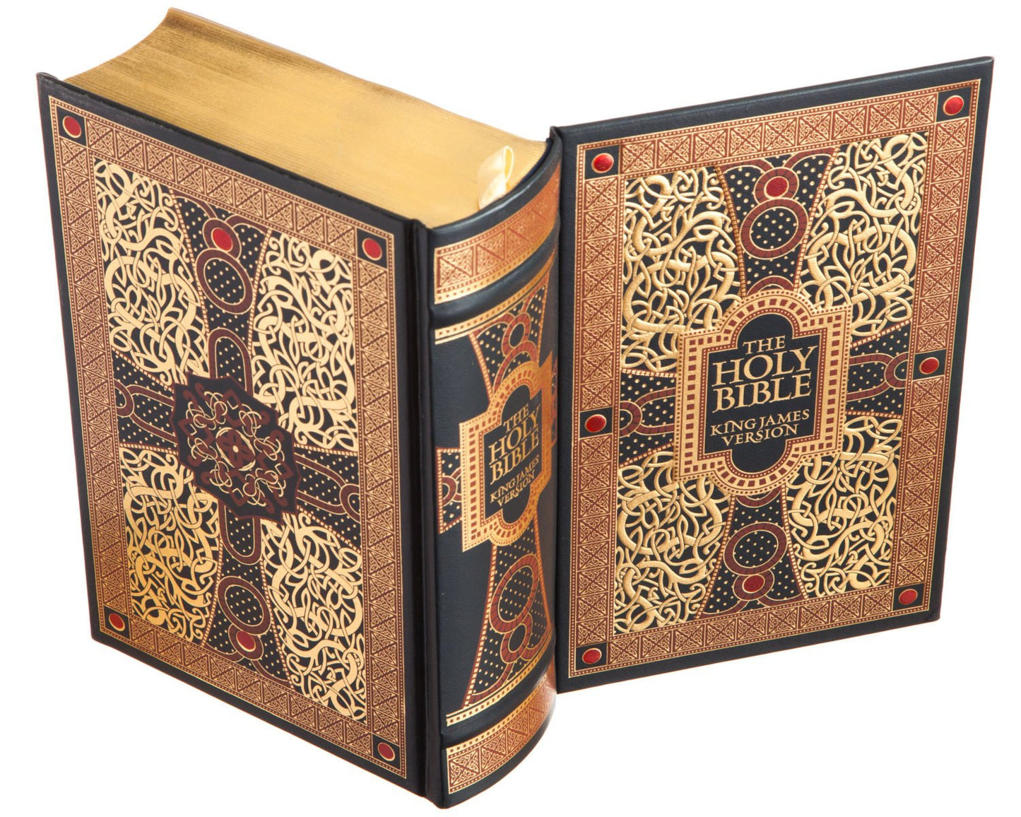 Hollow Book Safe: The Holy Bible - King James Version (Leather-bound)