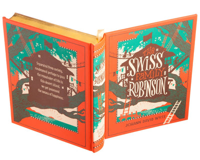 Hollow Book Safe: The Swiss Family Robinson by Johann David Wyss (Leather-bound)