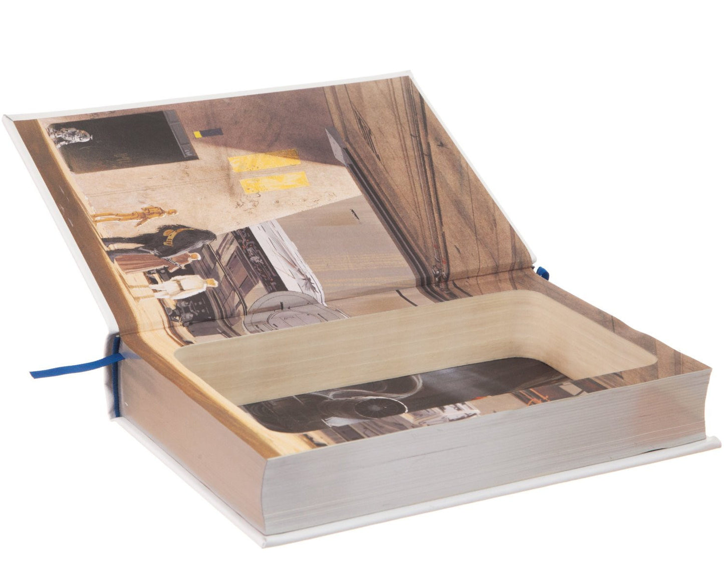 Hollow Book Safe: Star Wars, the Trilogy by George Lucas, Donald Glut (White - R2D2 Special Ed.) Leather-bound)