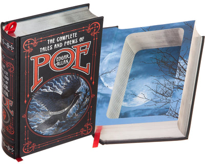 Hollow Book Safe: Edgar Allen Poe, The Complete Tales (Leather-bound)