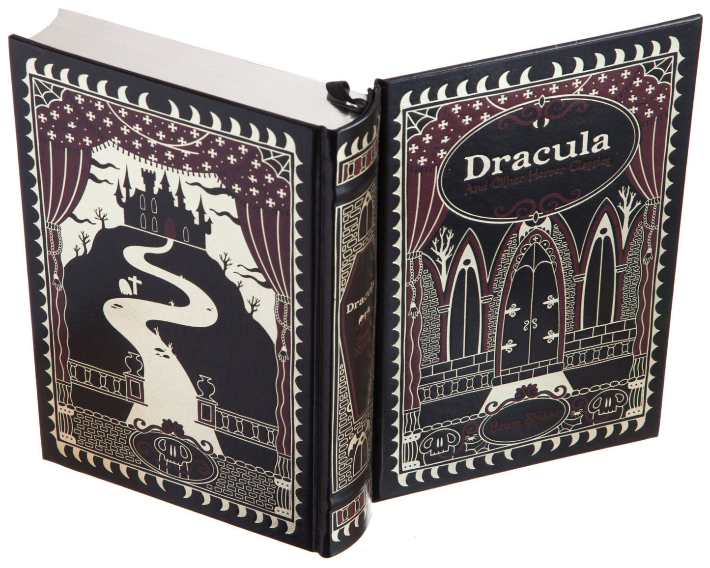 Hollow Book Safe: Dracula and other Horror Classics by Bram Stoker (Leather-bound)