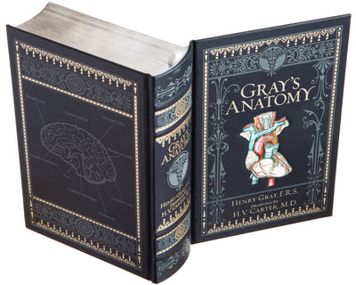 Hollow Book Safe: Gray's Anatomy by Henry Gray, F.R.S. with Drawings by H.V. Carter, M.D. (Leather-bound)