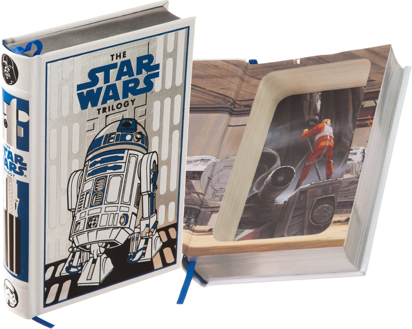 Hollow Book Safe: Star Wars, the Trilogy by George Lucas, Donald Glut (White - R2D2 Special Ed.) Leather-bound)