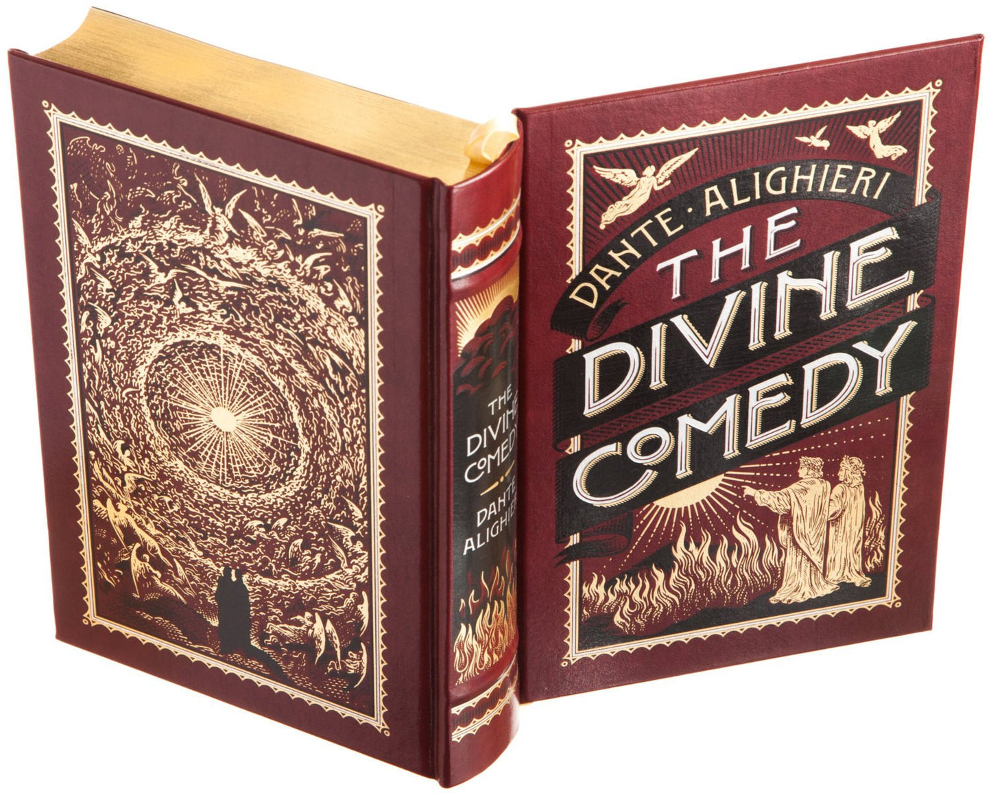 The Divine Comedy by Dante (Leather-bound) (Flask Included)