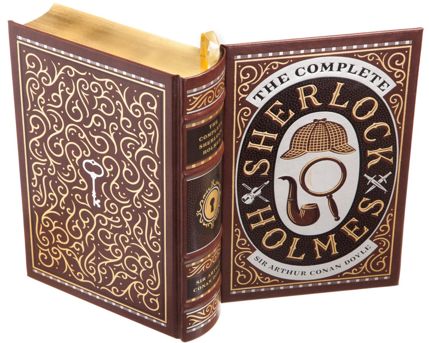 Hollow Book Safe: Sherlock Holmes by Sir Arthur Conan Doyle (Leather-bound)