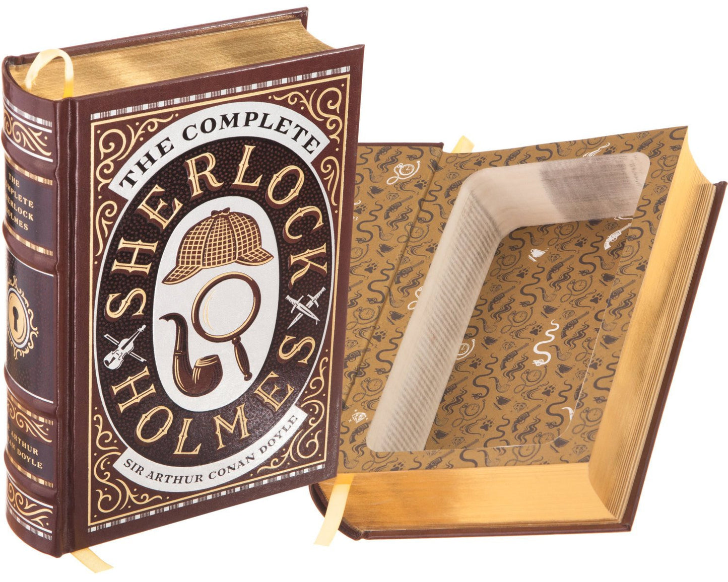 Hollow Book Safe: Sherlock Holmes by Sir Arthur Conan Doyle (Leather-bound)