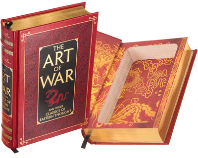 Hollow Book Safe: The Art of War by Sun Tzu (Leather-bound)