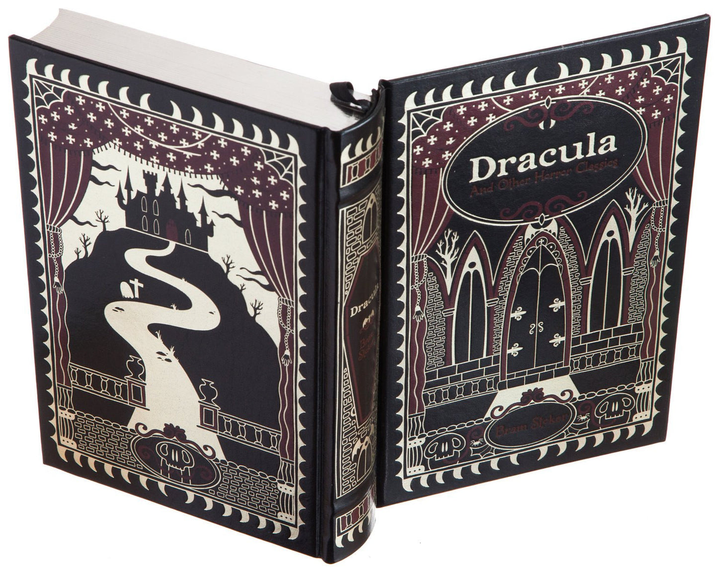 Dracula by Bram Stoker (Leather-bound) (Flask Included)