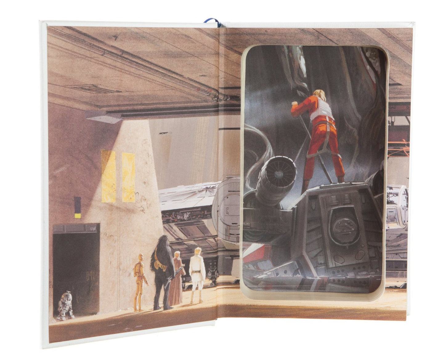 Hollow Book Safe: Star Wars, the Trilogy by George Lucas, Donald Glut (White - R2D2 Special Ed.) Leather-bound)